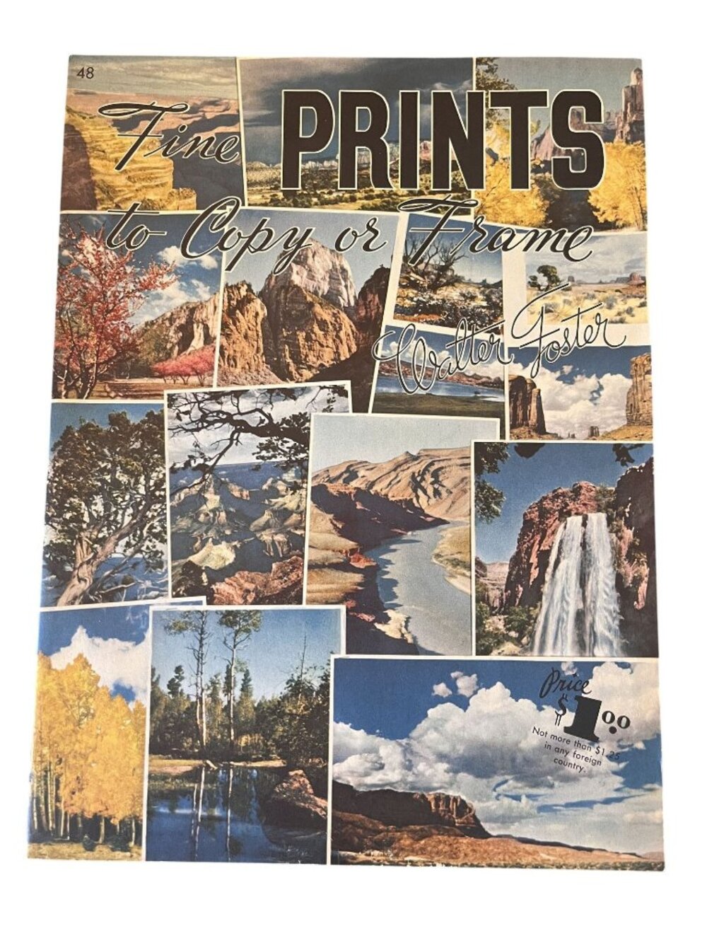 Vintage Walter Foster Fine Landscape 42 Prints to Copy or Frame